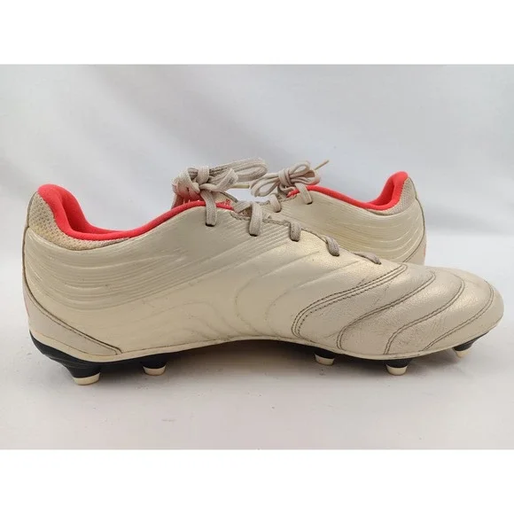 Adidas Copa 19.1 FG Soccer Cleats Size 11 Firm Ground Red Stripes Ivory Football